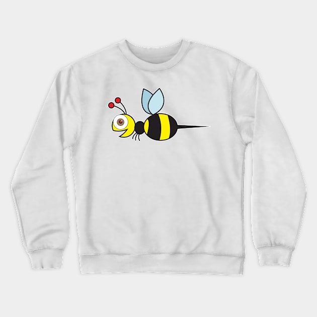 Bee Crewneck Sweatshirt by Wickedcartoons